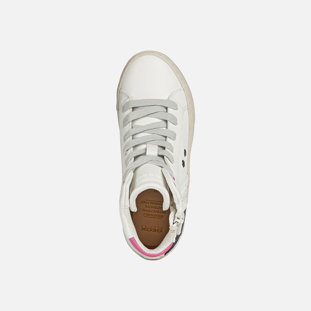 Tenis Geox Menina Branco - Kalispera - IOSLR7590